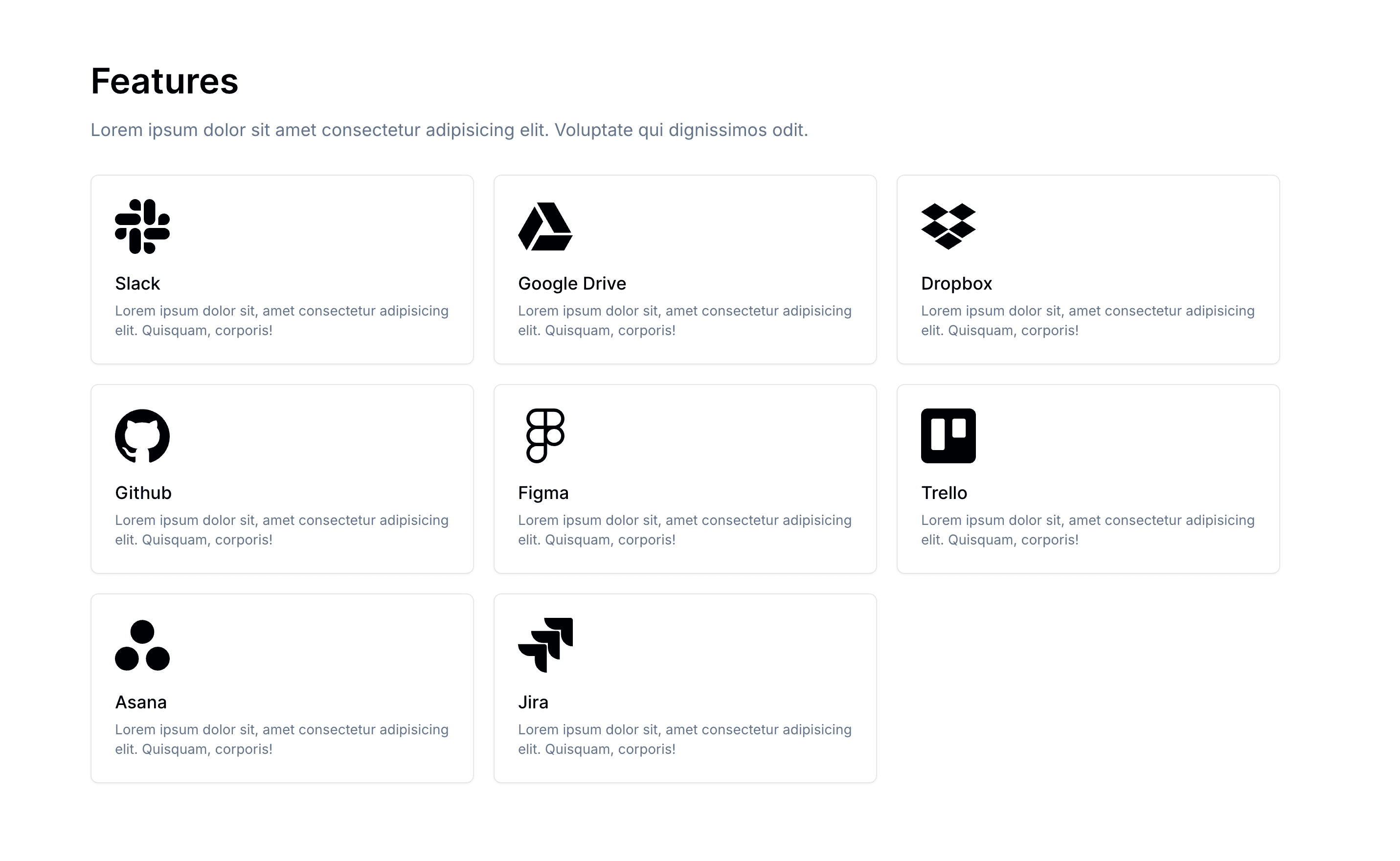 Feature Grid Layout