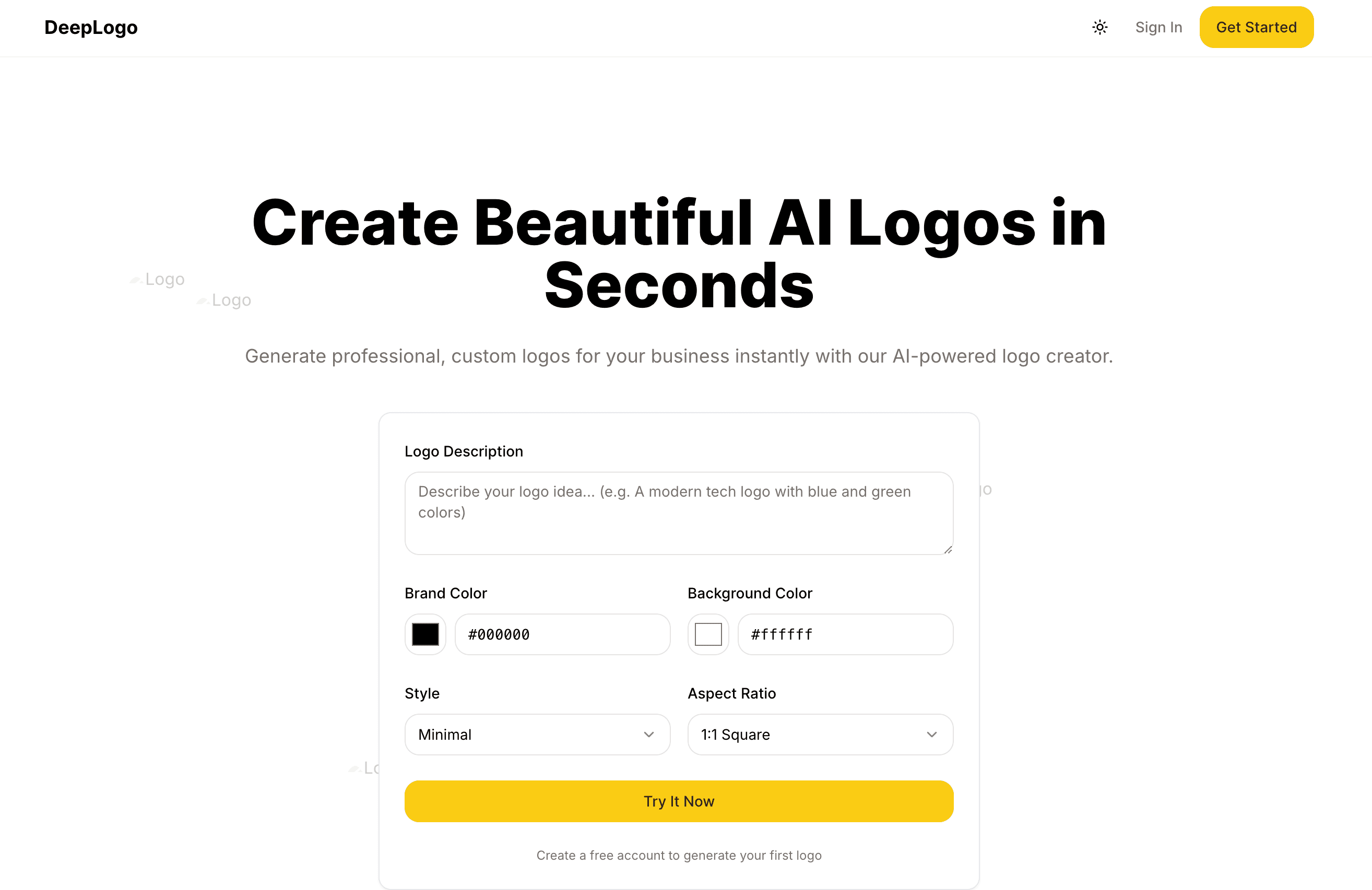 DeepLogo AI screenshot